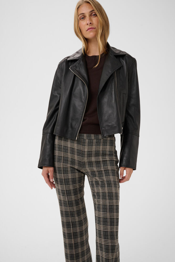 Part Two Pontas Checked Trousers - Grey Big Check