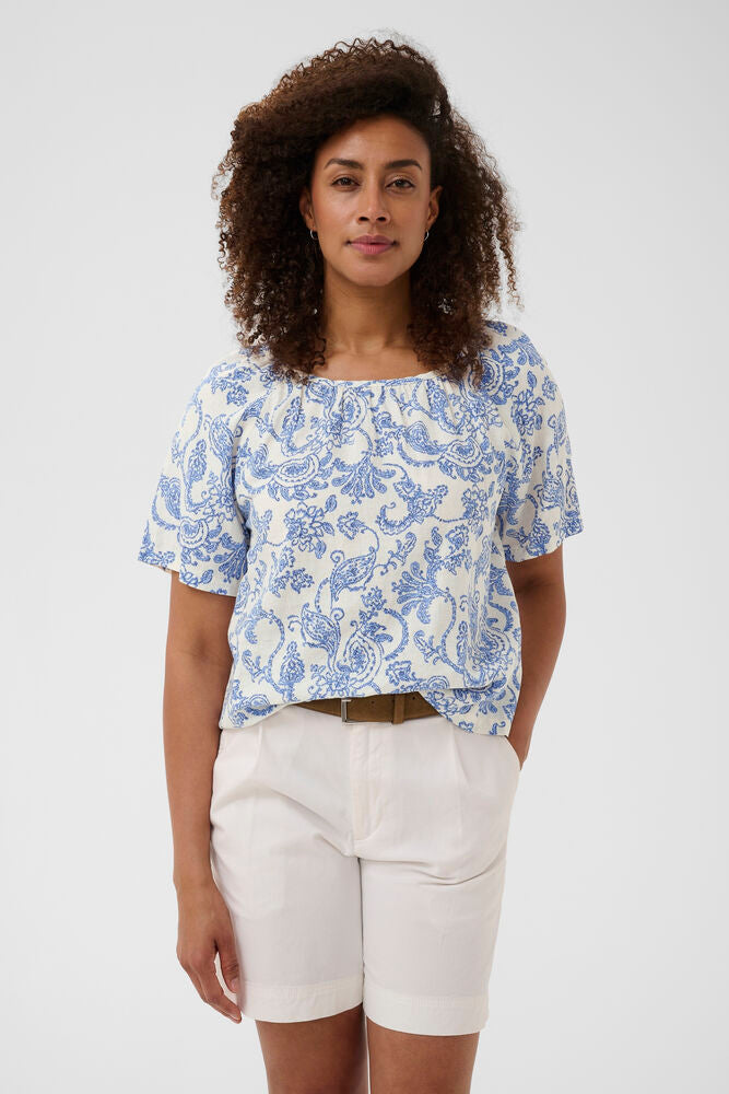 Part Two Bentha Paisley Top - Blue