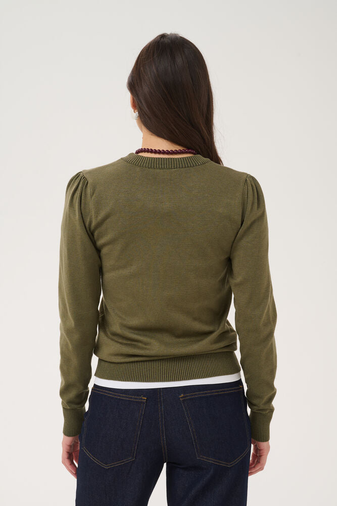 Saint Tropez Mila Jumper - Olive