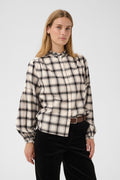Part Two Samilla Check Shirt - Brown