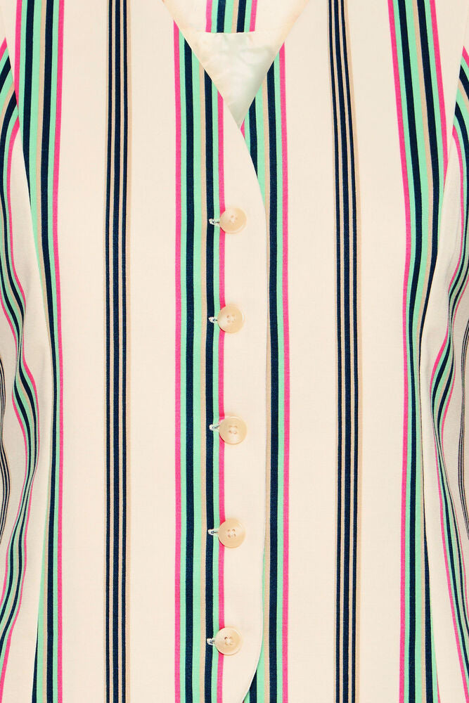 Ichi Kate Striped Waistcoat