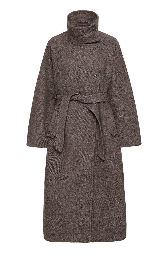 Ichi Gaziva Coat - Brown