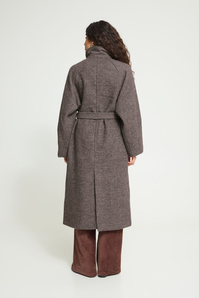 Ichi Gaziva Coat - Brown