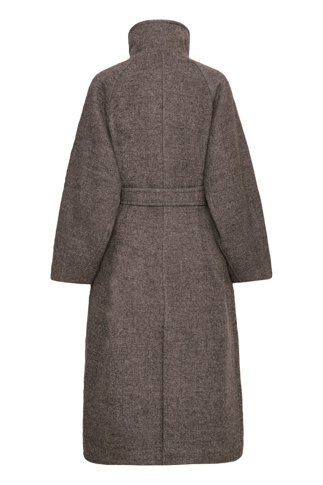 Ichi Gaziva Coat - Brown