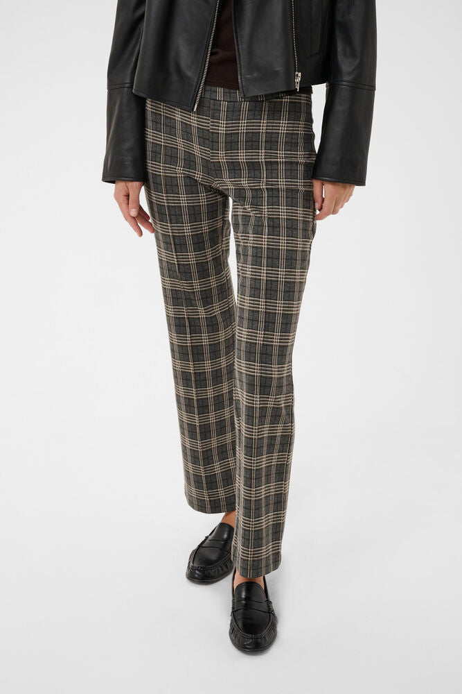 Part Two Pontas Checked Trousers - Grey Big Check