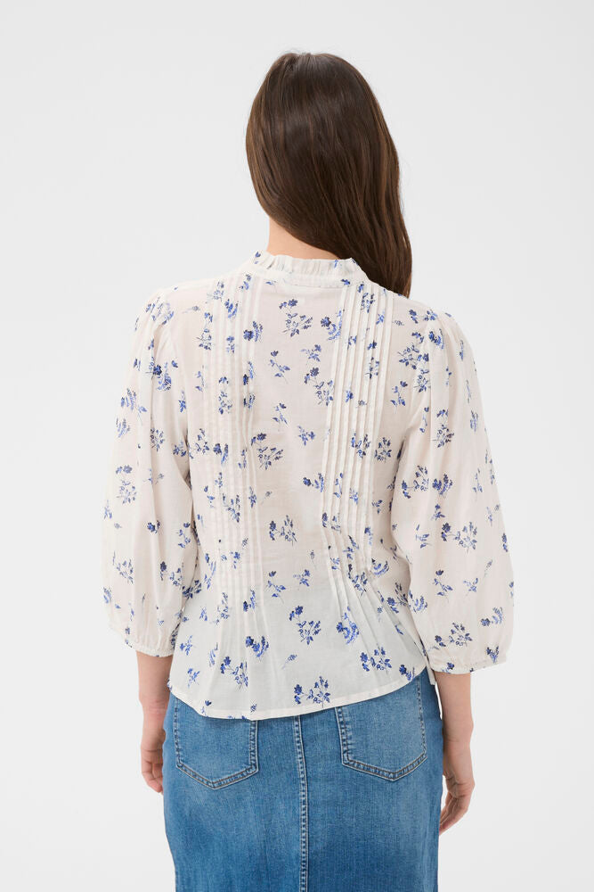 Part Two Brith Cotton Blouse - Blue