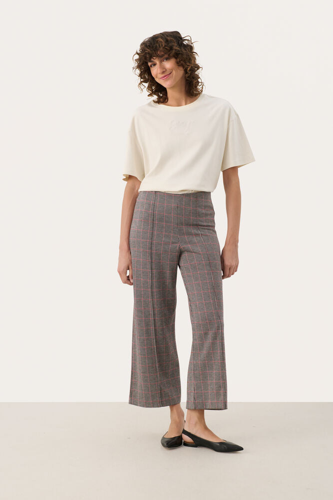 Part Two Ilisan Trousers - Red Check