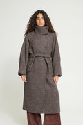 Ichi Gaziva Coat - Brown