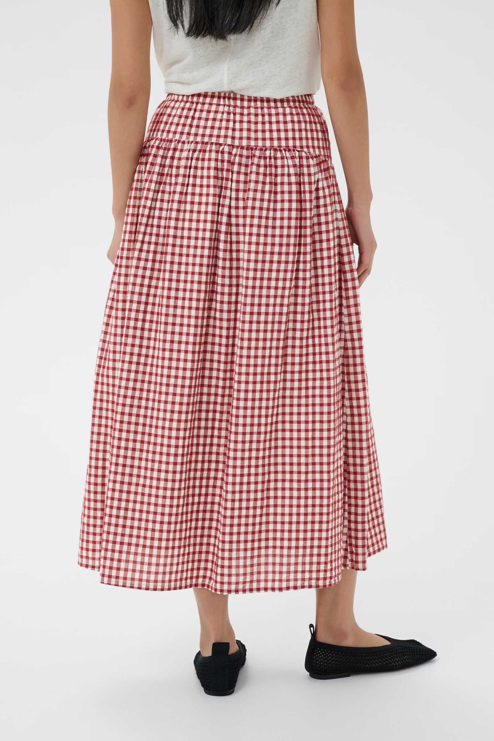 Part Two Brunhild Check Skirt