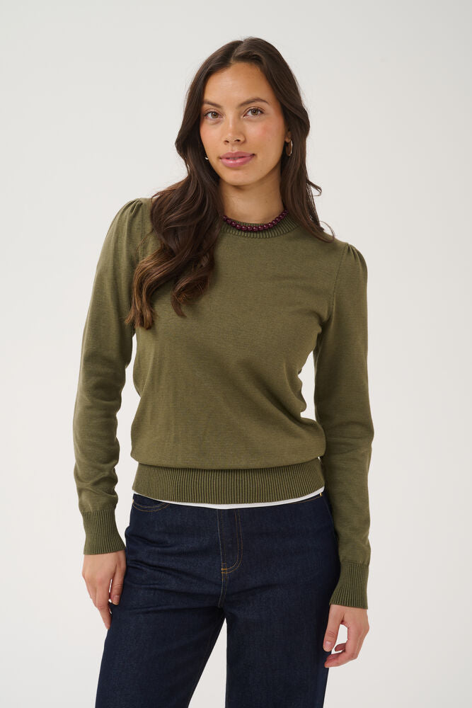 Saint Tropez Mila Jumper - Olive