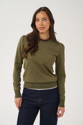 Saint Tropez Mila Jumper - Olive