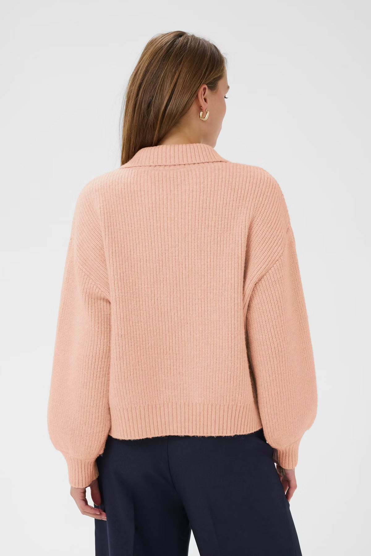Saint Tropez Ottoline Polo Jumper - Pink