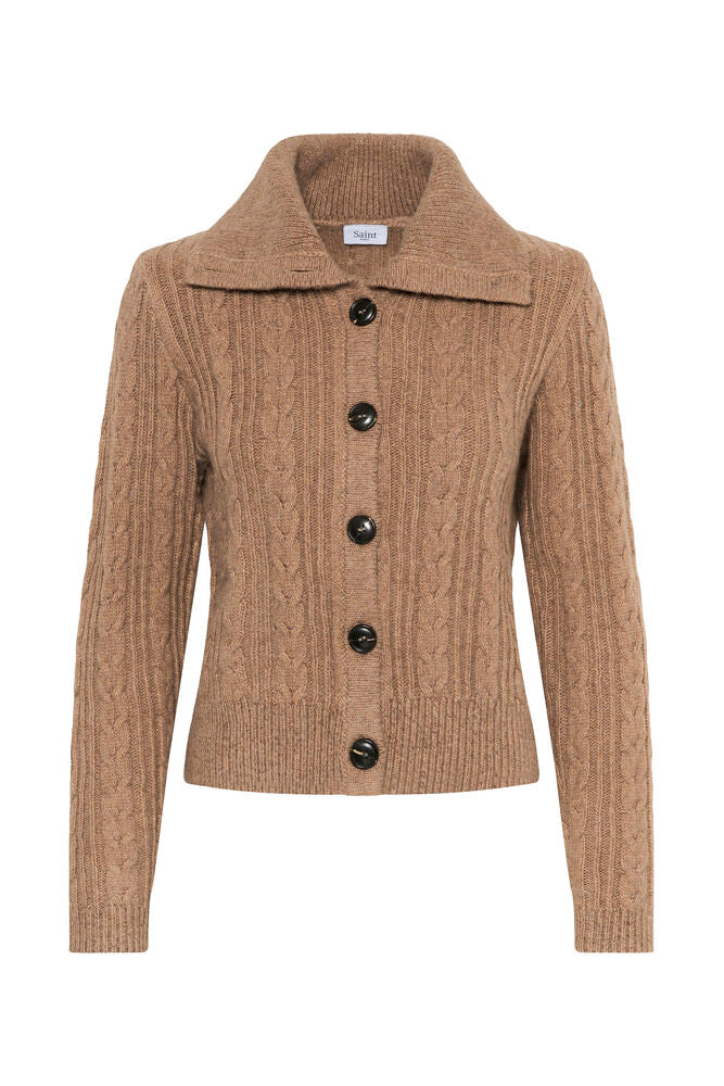 Saint Tropez Talma Cardigan - Brown