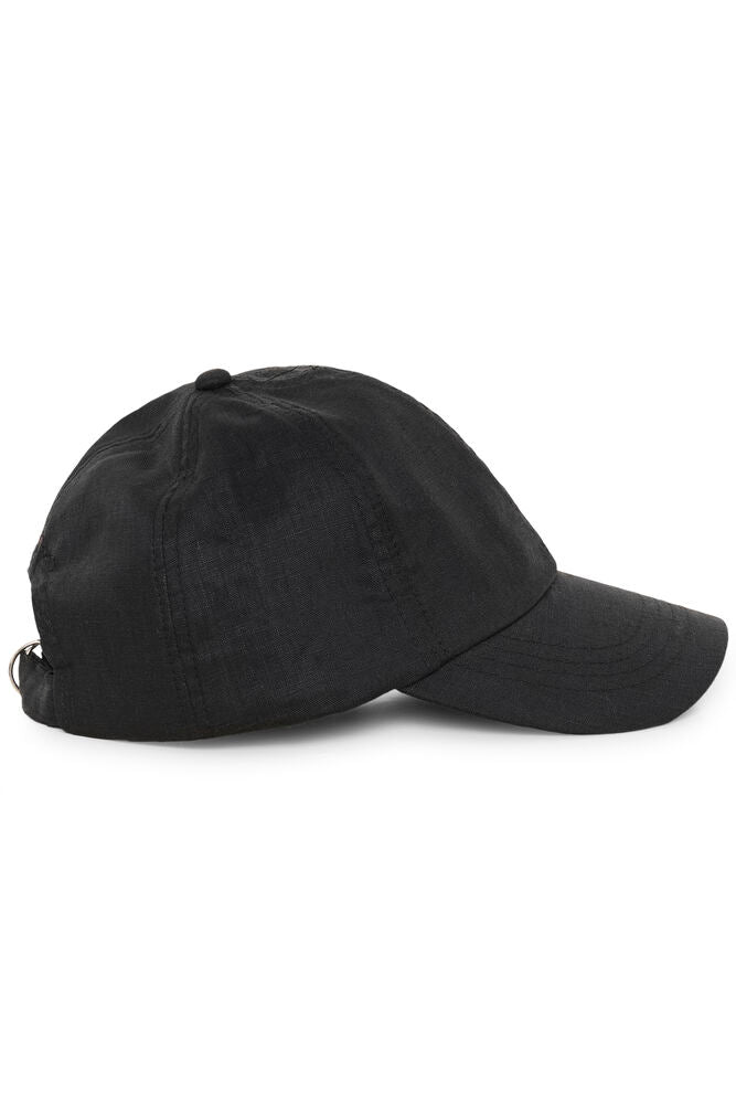 Part Two Linen Fatanas Cap- Black