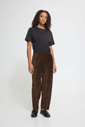 Ichi Tamary Cord Trousers - Coffee