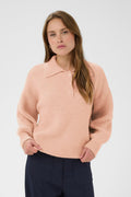Saint Tropez Ottoline Polo Jumper - Pink