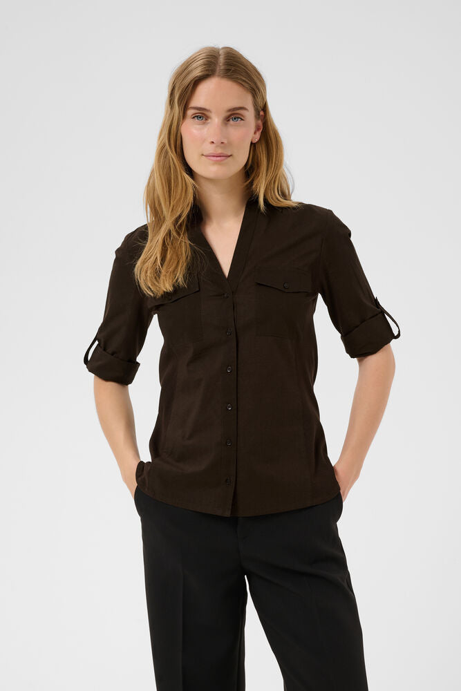 Part Two Cortnia Shirt - Brown