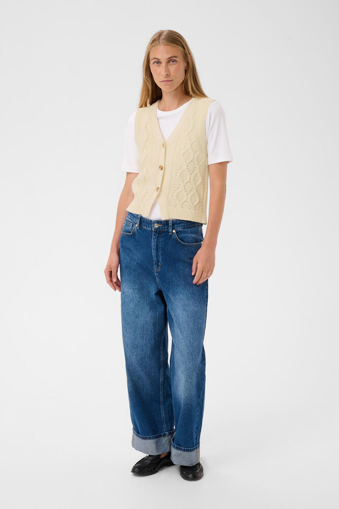 Part Two Christin Waistcoat - Cream