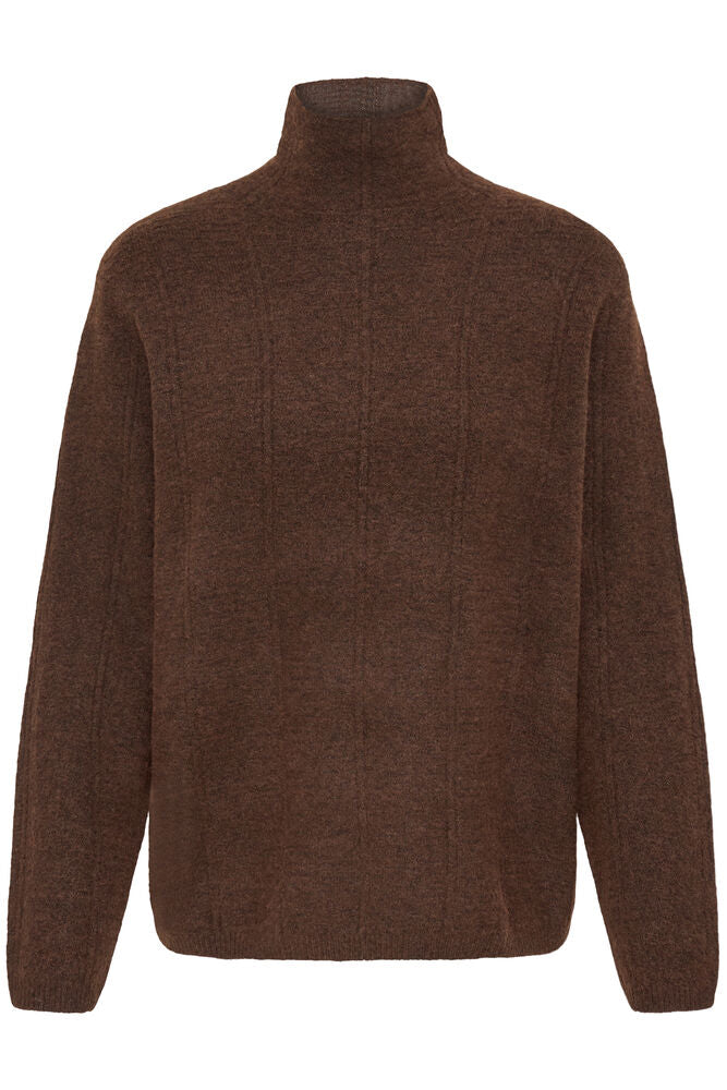 Ichi Dasila Roll Neck - Coffee Brown
