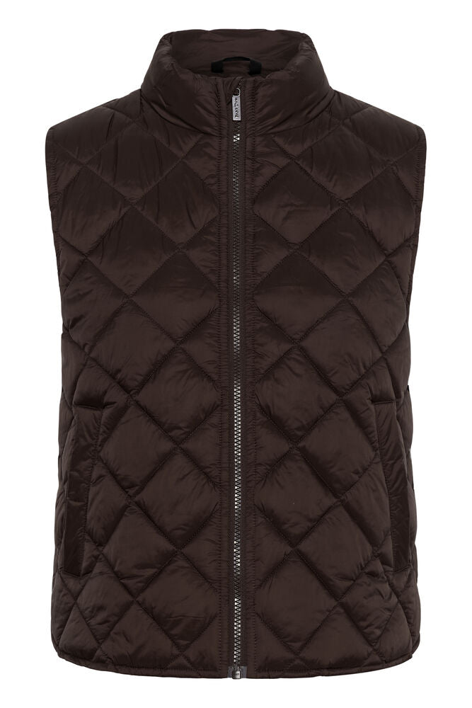 Part Two Carlota Padded Waistcoat - Brown