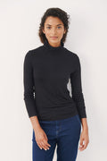 Part Two Efinas Roll Neck T- Shirt - Navy