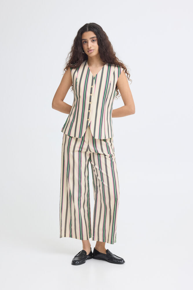 Ichi Kate Striped Waistcoat
