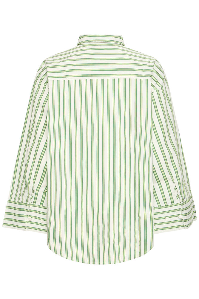 Ichi Gilu Striped Shirt  - Green