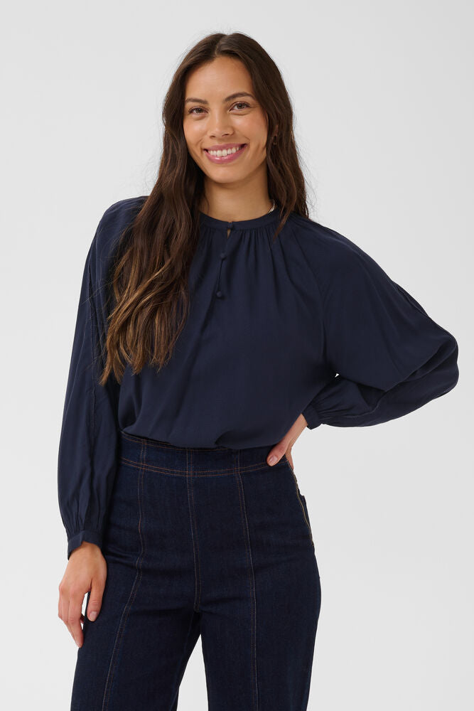 Saint Tropez Sabellla Blouse - Navy