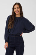 Saint Tropez Sabellla Blouse - Navy