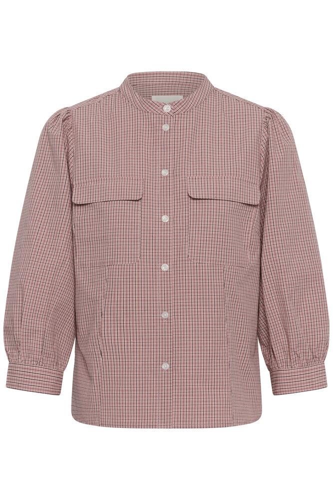 Part Two Chinette Shirt - Red Check