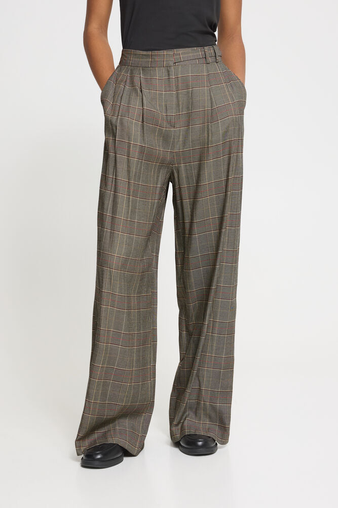 Ichi Laito Check Trouser