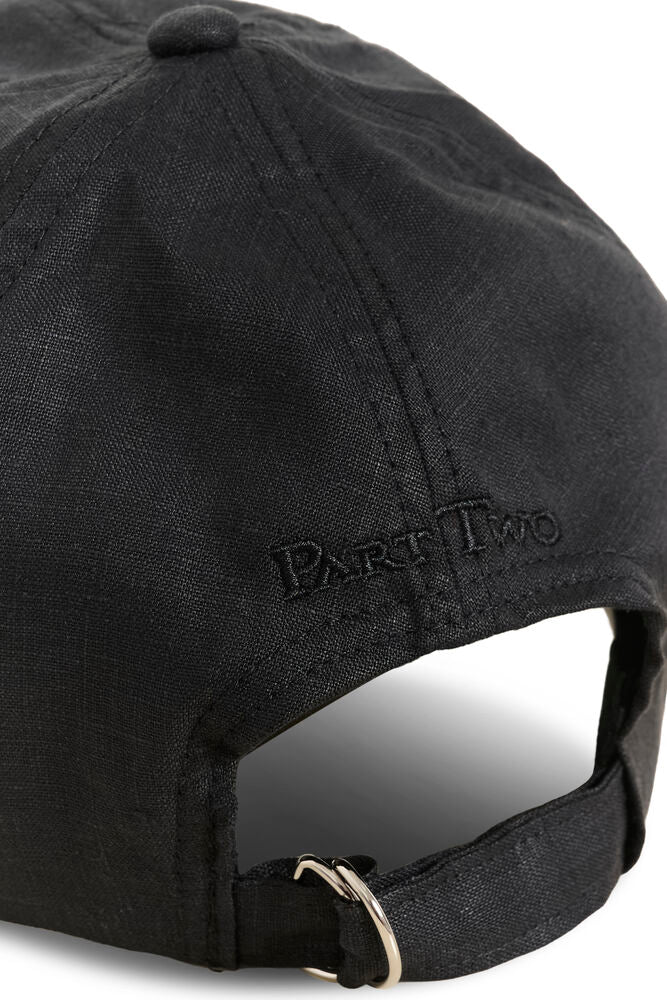 Part Two Linen Fatanas Cap- Black