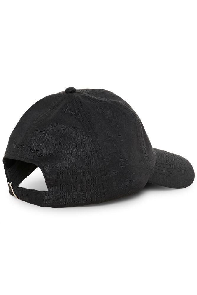 Part Two Linen Fatanas Cap- Black
