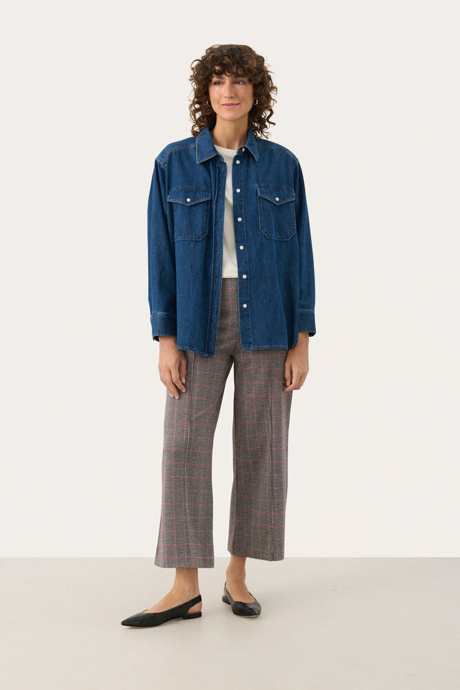 Part Two Ilisan Trousers - Red Check