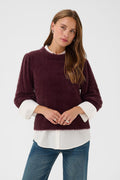 Saint Tropez Banni Jumper - Burgundy