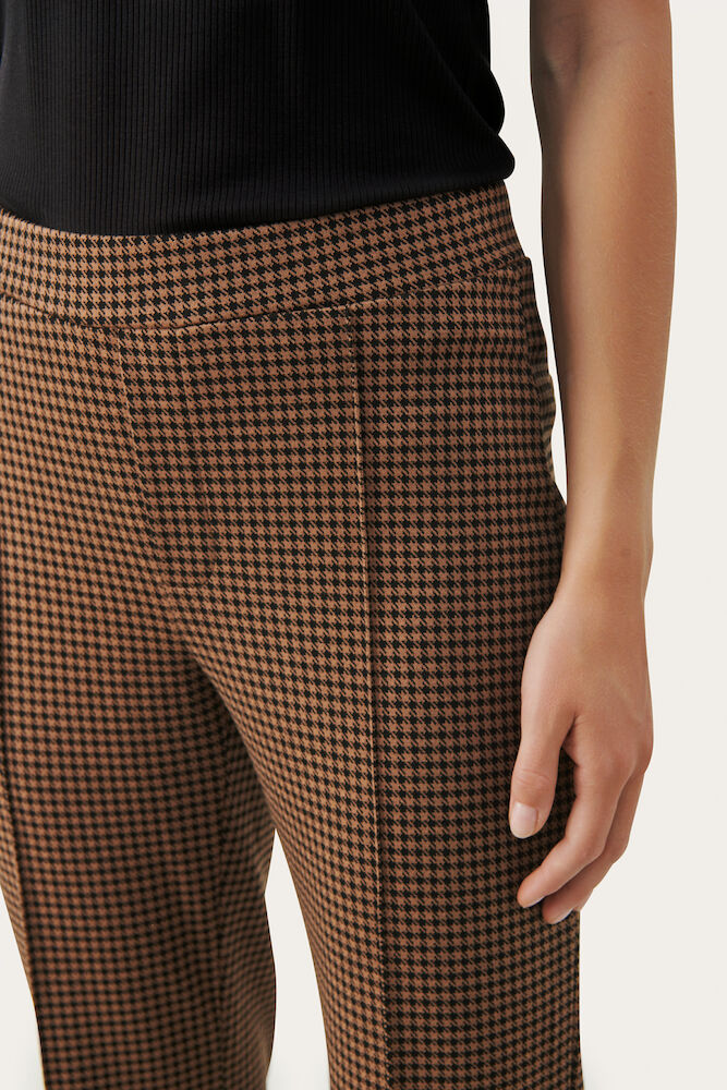 Part Two Pontas Checked Trousers - Brown