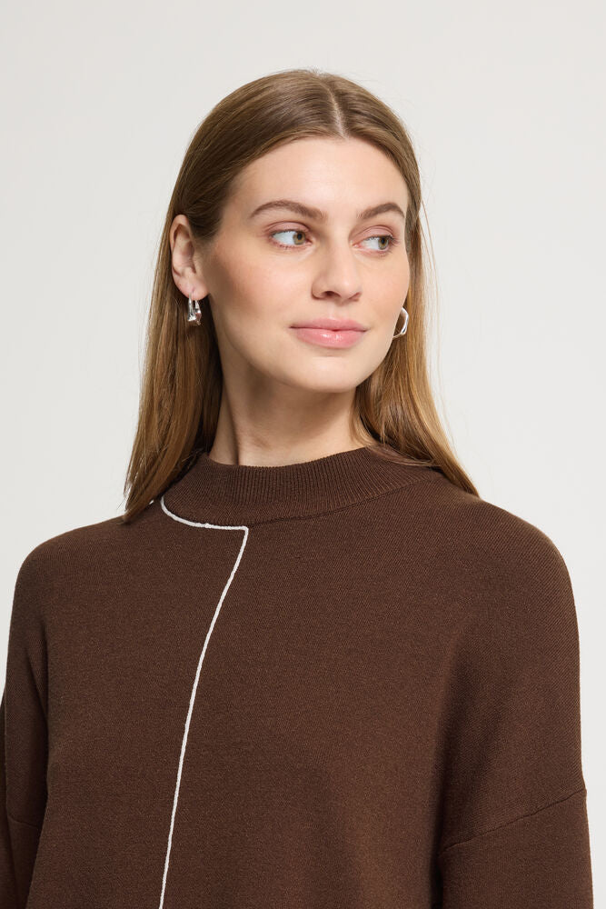 Ichi Ballia Jumper - Coffee