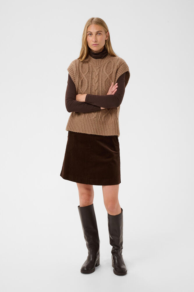 Part Two Chanina Waistcoat - Brown