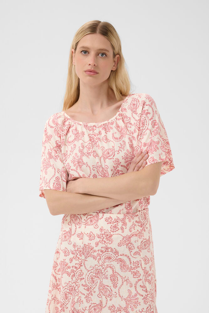 Part Two Bentha Paisley Top - Red