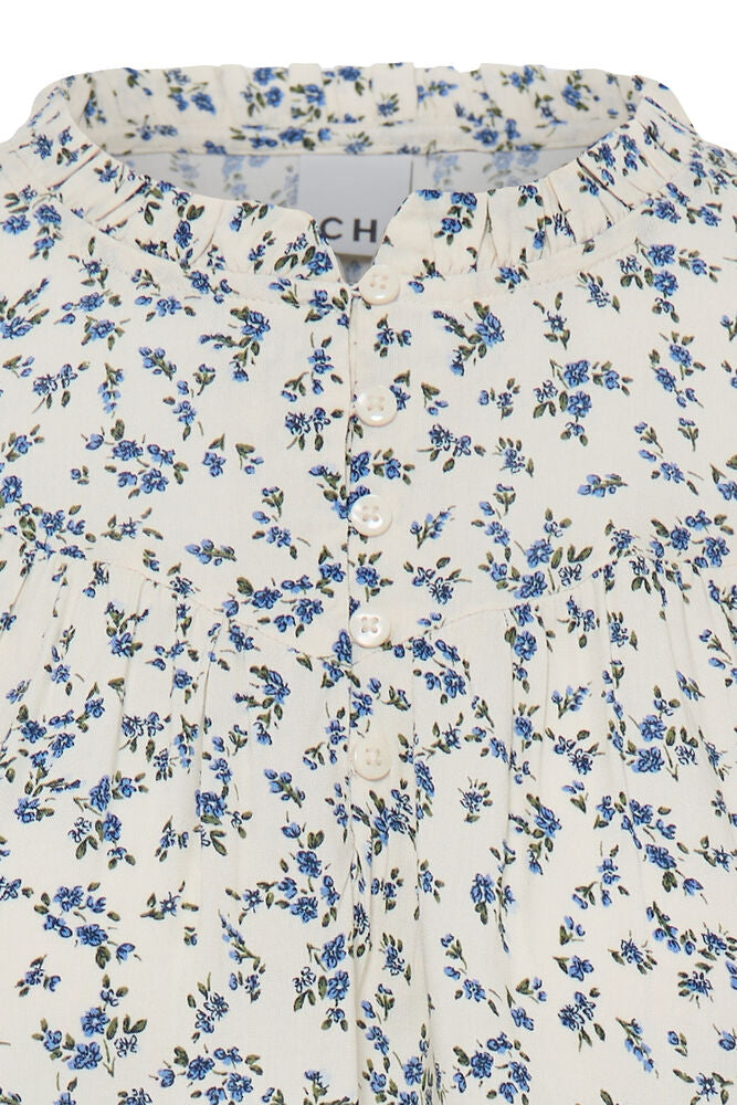 Ichi Vera Floral Blouse - Blue