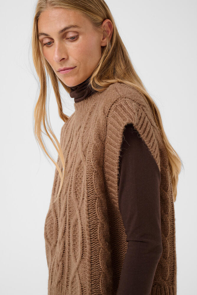 Part Two Chanina Waistcoat - Brown