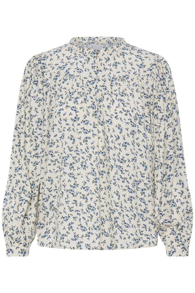 Ichi Vera Floral Blouse - Blue