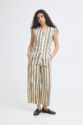 Ichi Leanna Striped Trouser