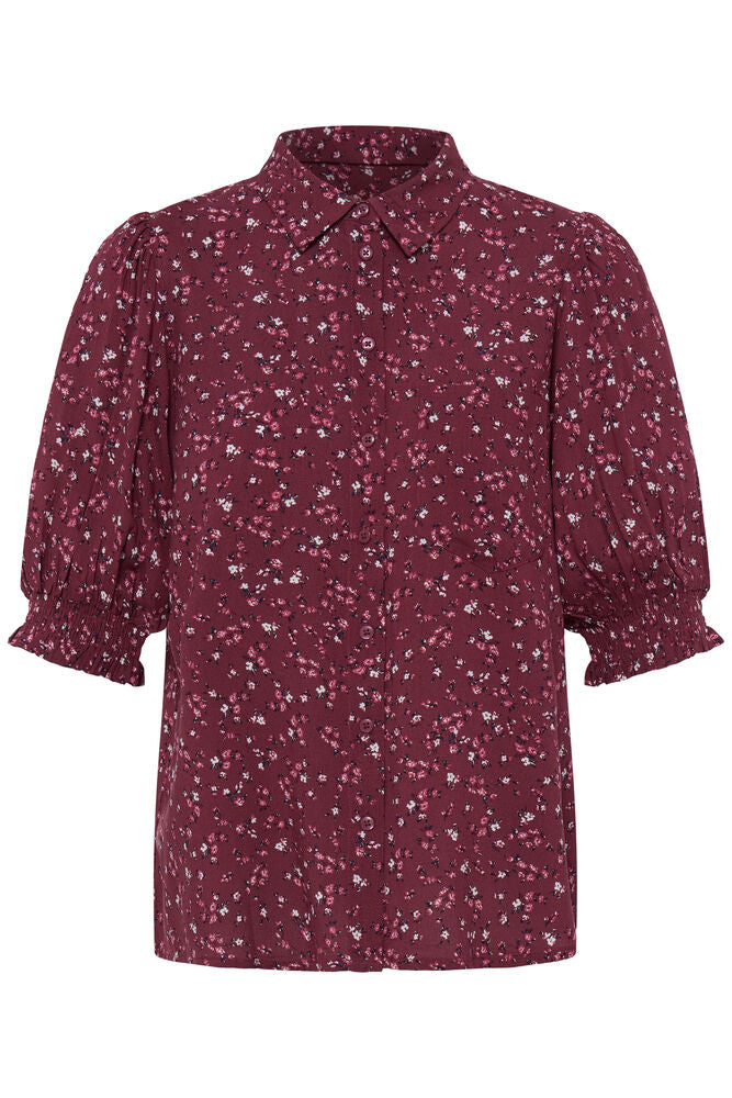 Ichi Vera Shirt - Flower Red