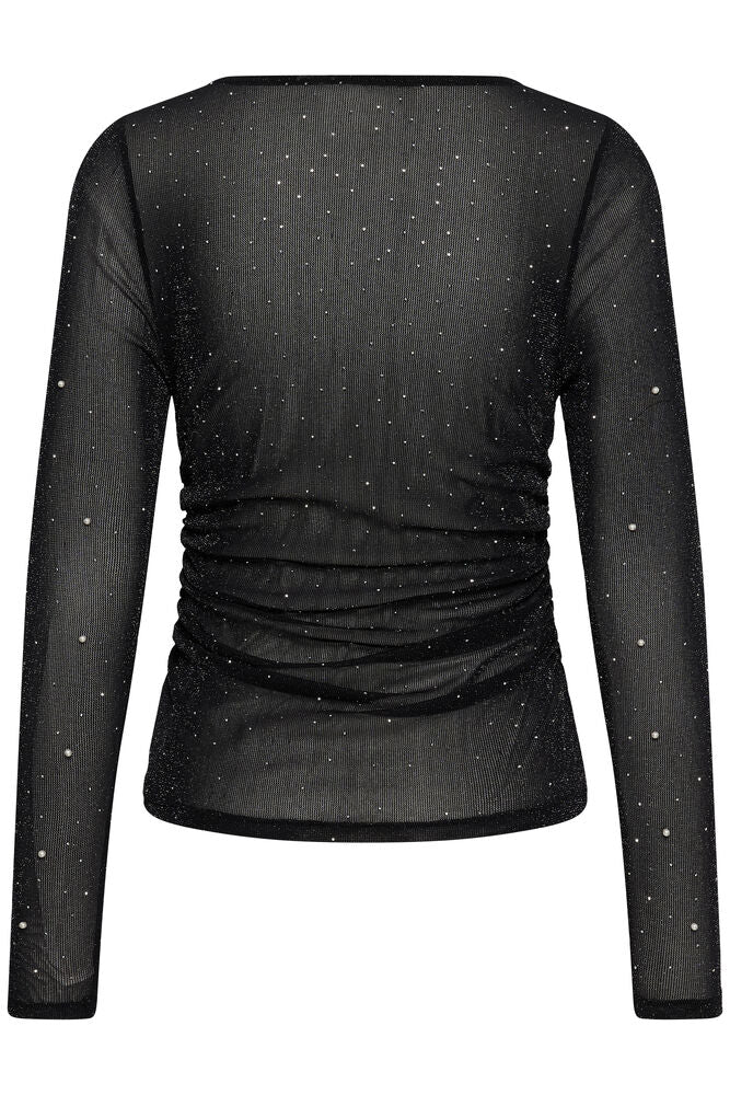 Saint Tropez Maisie Mesh Top - Black