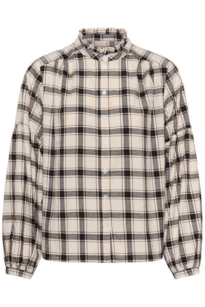 Part Two Samilla Check Shirt - Brown
