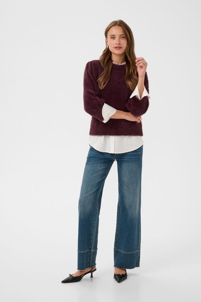 Saint Tropez Banni Jumper - Burgundy