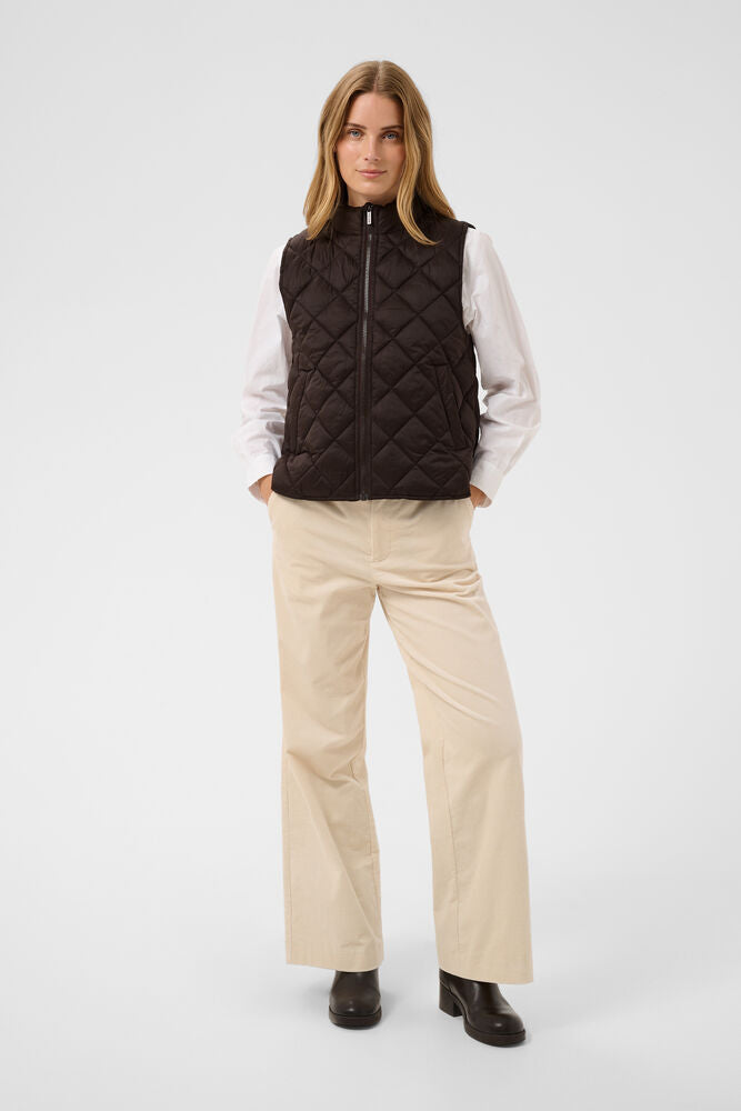 Part Two Carlota Padded Waistcoat - Brown