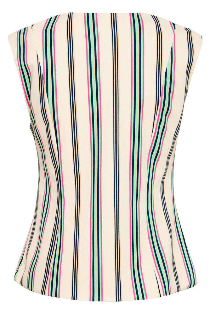 Ichi Kate Striped Waistcoat