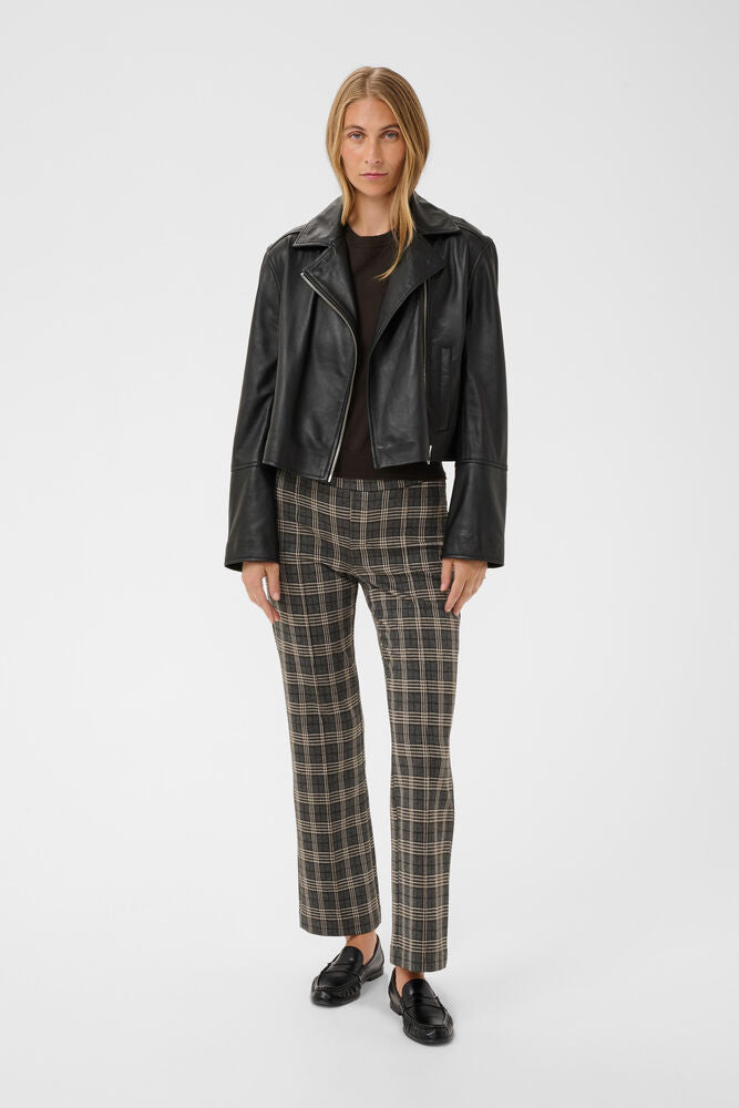 Part Two Pontas Checked Trousers - Grey Big Check